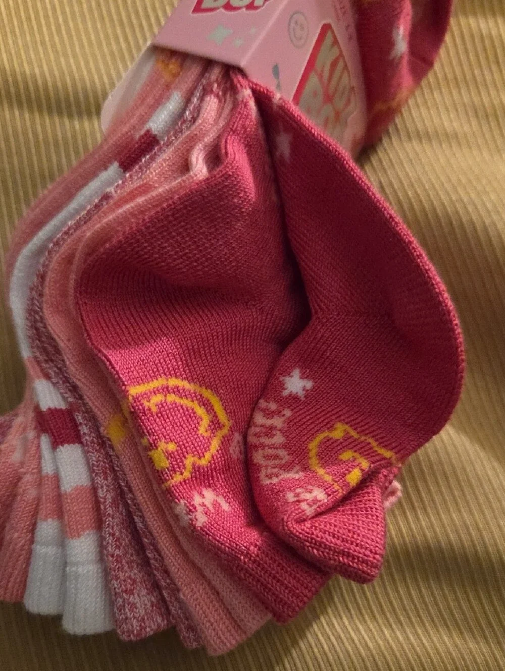 Kidz Bop Girls' Pink Quarter Socks - 6 Pack